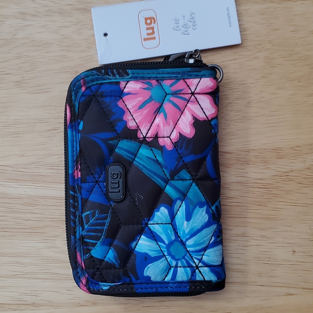 Lug Rodeo 2 RFID Wallet Resort Black NWT